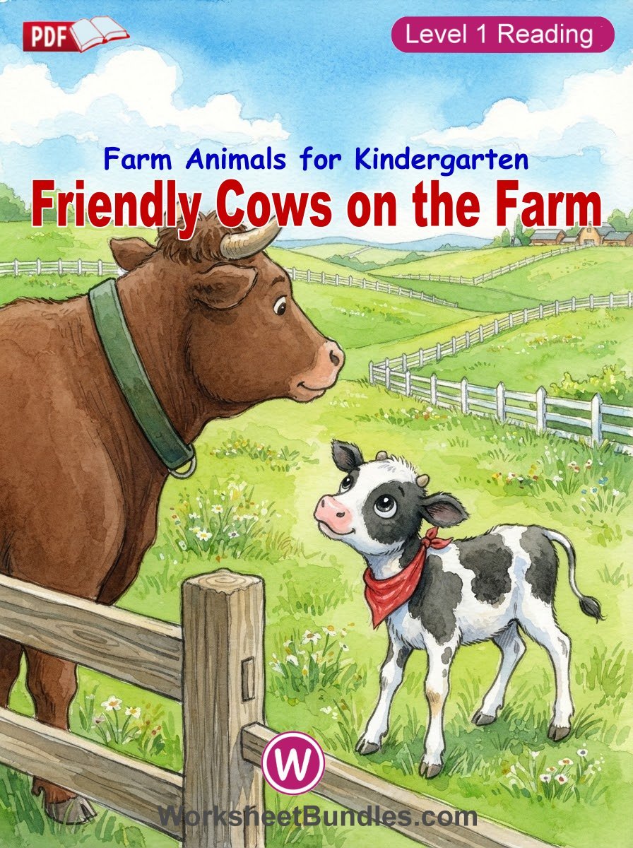 Friendly Cows on the Farm